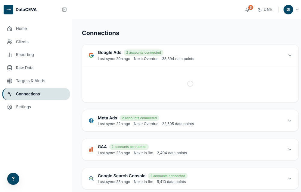 Connect consent modal